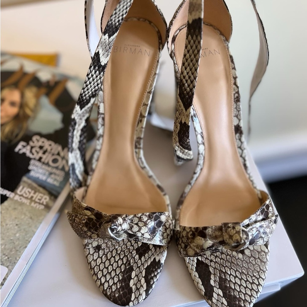 Alexandre Birman Python Clarita Sandals - image 2